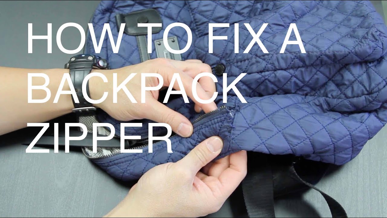 How To Fix Backpack Zipper